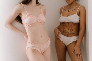two women in lingerie