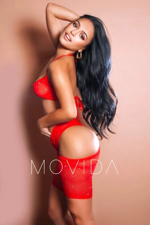 Amanda showing you her round ass in red lingerie  Profile Image
